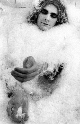 badar i snö